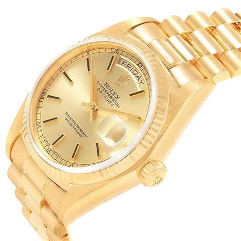 rolex 18 karat gold